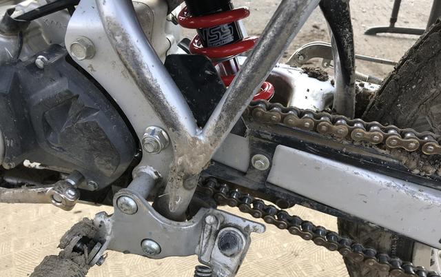 画像: FEVHOTSのスペシャルオーダーで製作 → 販売に向けテスト中のCRF125F用YSSダートトラックRショック。
