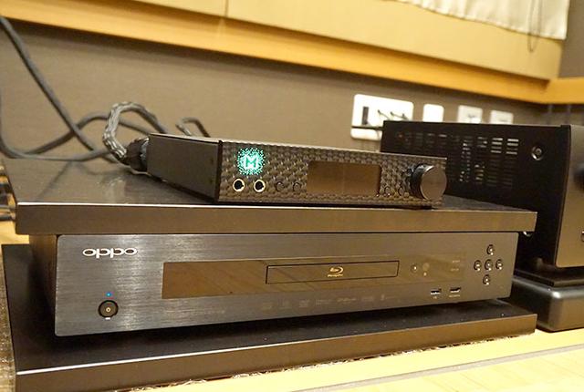 画像: 試聴はネットワークサーバーの音源を再生。OPPO「BDP-103JP」経由で本機にデジタル入力している