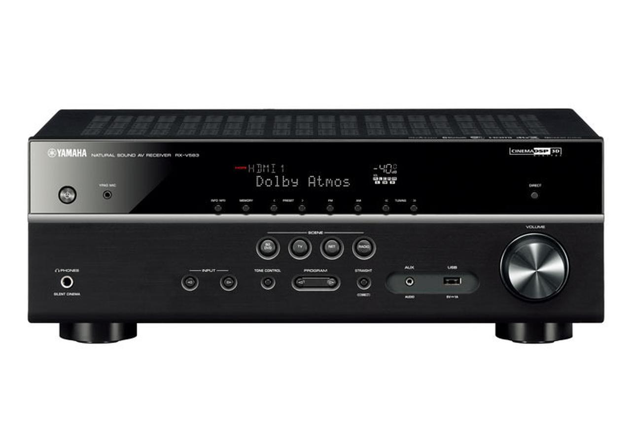 ヤマハのアトモス対応エントリー向けAVアンプ「RX-V583」。情報密度が