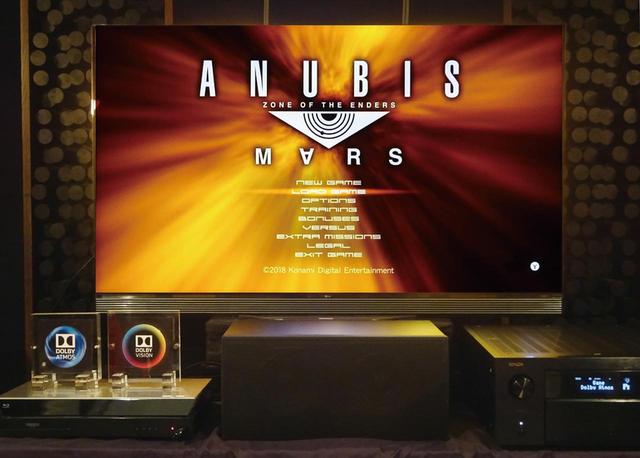 画像: LGの4K有機ELテレビを核にしたシステムでも体験できた。AVアンプにはデノンの「AVC-X8500H」を使い、トップに6本のスピーカーを設置した7.1.6のシステムだ