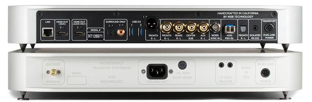 画像: Reference TRANSPORT(写真上)とReference TRANSPORT Power Base(写真下)の背面。搭載する端子の種類や数は上位機と同じ