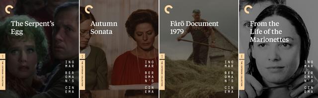 画像: 蛇の卵 (77), 秋のソナタ (78), フォール島の記録1979 (79/ドキュメンタリー), 夢の中の人生 (80/TVM)