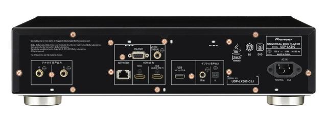 画像: 「UDP-LX500」の背面パネル