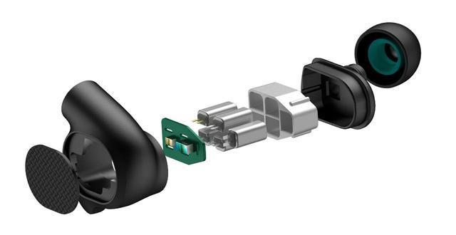 画像: ▲「IEM-M9」の分解図。バランスド・アーマチュア(BA)ドライバーを5基搭載する