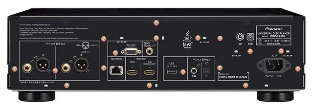 画像: ▲背面端子はアナログXLR出力を搭載している他は弟モデルLX500と同等。ただしアナログ端子のパーツ等は異なる