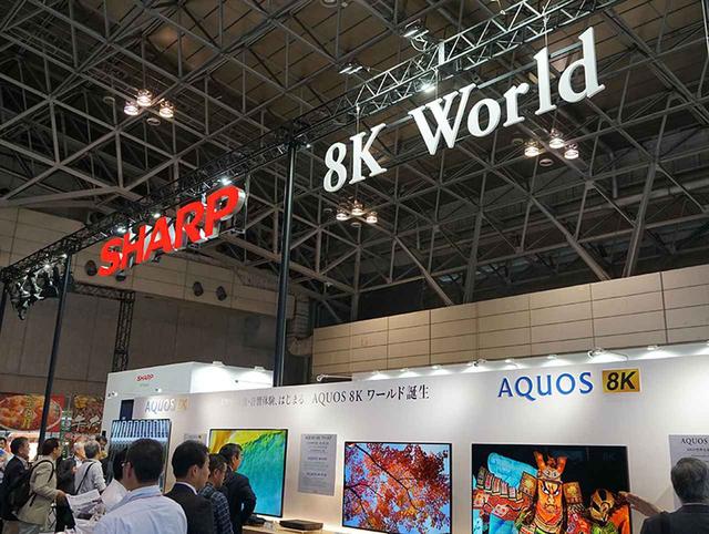 画像: ▲シャープブース全体で8Kをアピール