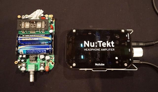 画像: コルグ 同社オリジナルの真空管デバイスNutubeを使ったヘッドホンアンプキット「Nu:Tekt HA-KIT」を展示。こちらはフジヤエービックの特設会場で販売されている