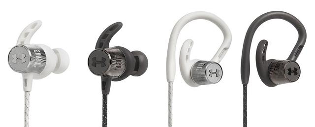 画像: 左のふたつがインイヤータイプのUA SPORT WIRELESS REACT、右は耳掛け型のUA SPORT WIRELESS PIVOT