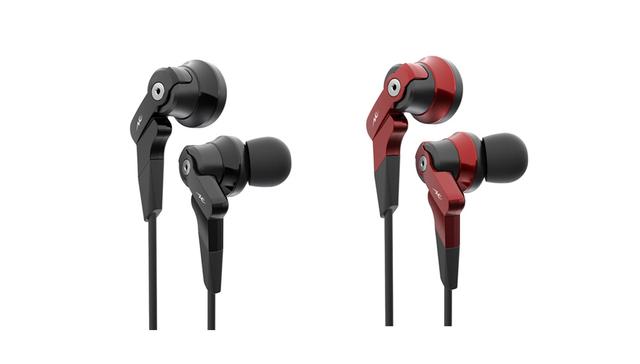 画像: 重低音が楽しめるBluetoothイヤホン「HP-V100BT」。黒と赤の2色をラインナップ