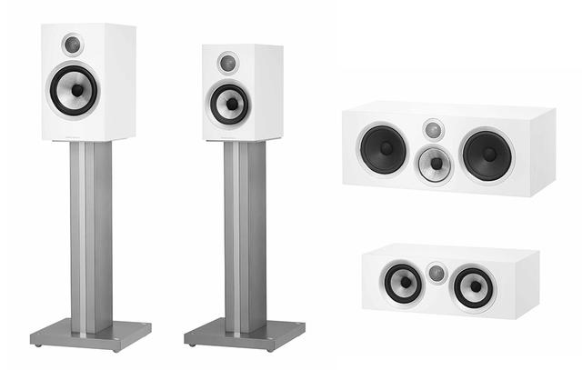 画像: 左から706S2/W、707S2/W(すべてスタンド別売)と、センター用のHTM71S2/W(上)、HTM72S2/W(下)