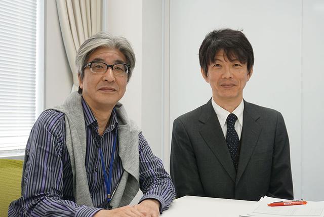 画像: インタビューに対応いただいた、NHK 編成局 展開戦略推進部 チーフプロデューサーの坂本朋彦さん(右)。インタビューの合間にも、酒井さんと映画談義でかなり盛り上がっていた