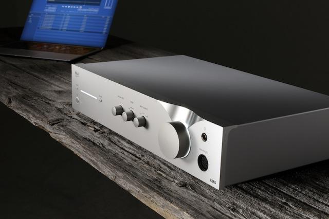 画像: 試聴会ではDACプリアンプにコルグの1BIT USB DAC / ADC +プリアンプ「Nu 1」を使用し、ブルーノートのハイレゾ音源がプレイバックされる