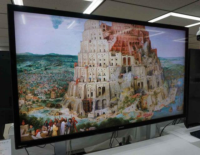 画像: タッチパネル式の8Kモニターに、30Kの情報を持った映像を再現。拡大も自由にできる