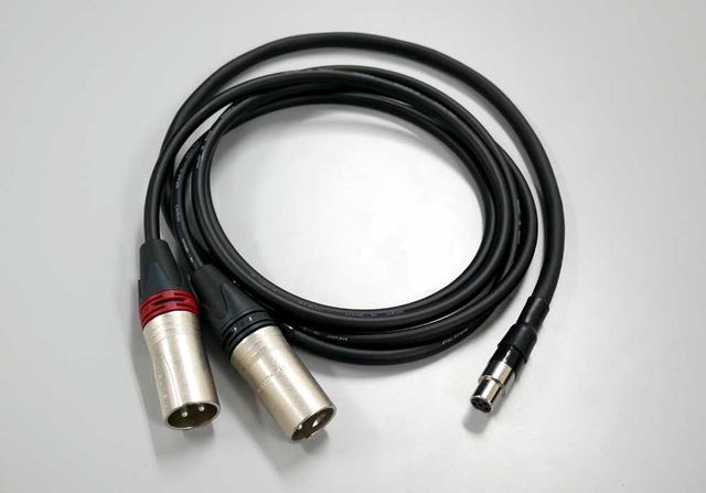 画像: オプションのMINI XLR→XLR変換ケーブル(価格未定)
