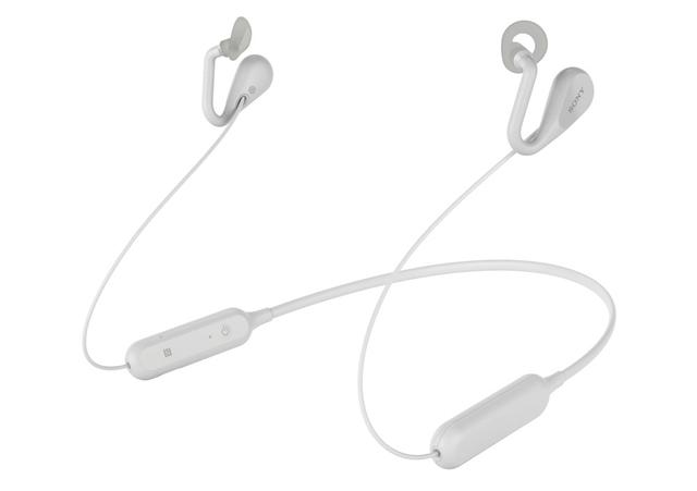 画像: ソニーのBluetoothイヤホン「SBH82D」。ブラック、ブルー、グレー(写真)の3色をラインナップ