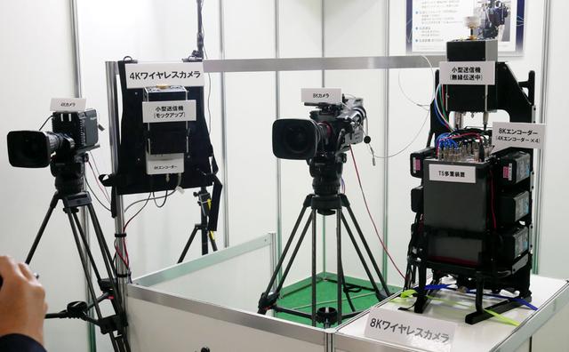 画像: ▲スタジアムなどのフィールドで活躍しそうな、8Kカメラのワイヤレスシステム