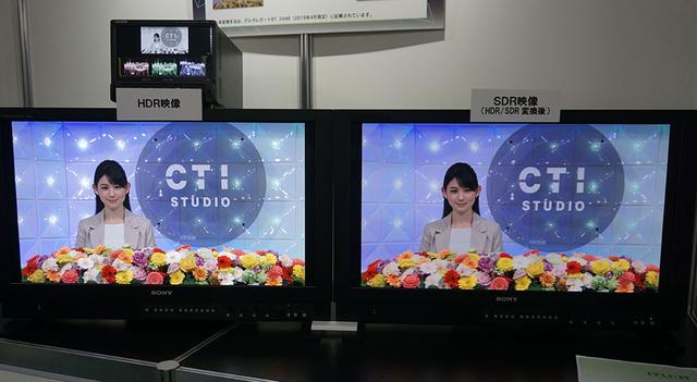 画像: 左がオリジナルのHDR映像で、右はそれをSDR変換したもの。輝度感はともかくとして、色味はよく似ている
