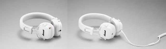 画像: 「MAJORⅢ」のホワイト、Bluetooth(左)&有線モデル(右)