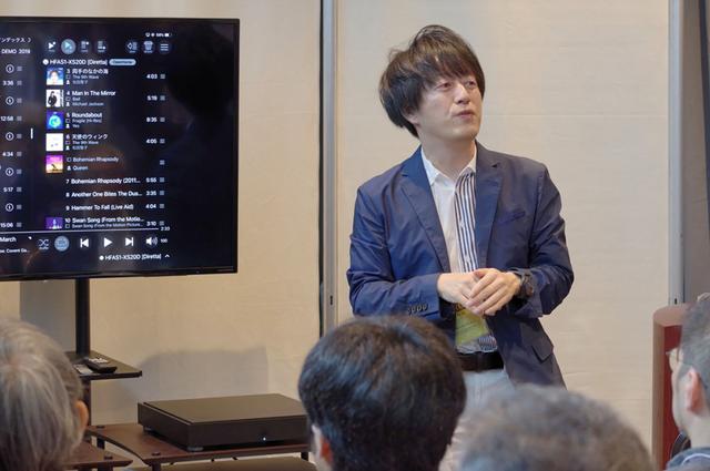 画像: 「HFAS1-XS20」をDiretta接続で再生。最近44.1kHzや48kHz/24ビットソースが増えていることとその理由などについてのレクチャーも