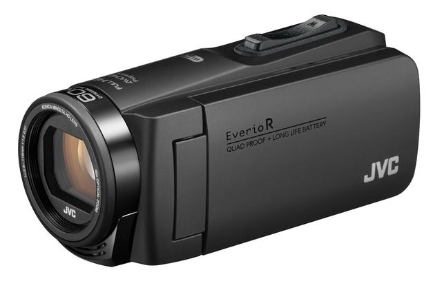 画像: JVCのビデオカメラの新製品「GZ-RX690」。カラーリングはブラックとオレンジの2色を用意