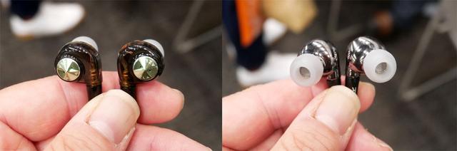 画像: ▲AZLA初の2BA(バランスド・アーマチュア型)ドライバーを搭載した「ZWEI」。フルレンジ仕様という。プラグは2.5㎜バランスで、3.5㎜ステレオミニへの変換プラグが付属する。夏ごろの発売で、予価は¥35,000ほどという