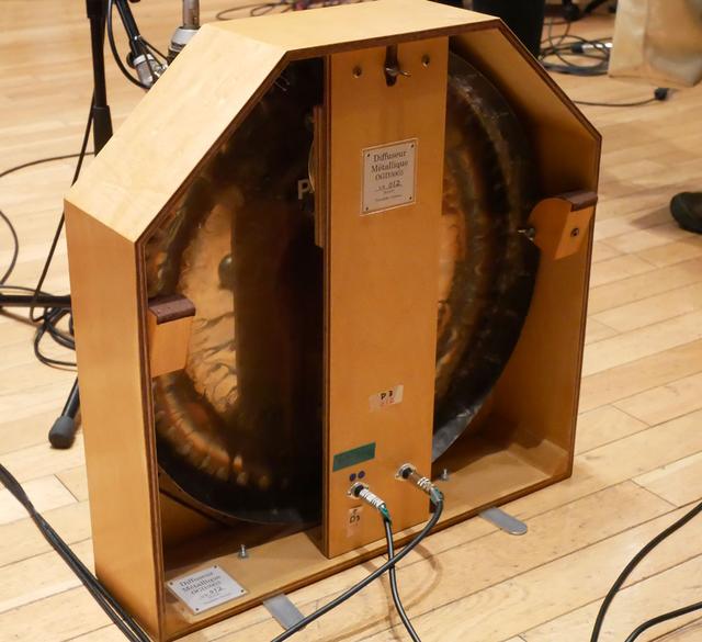 画像: 上の写真左のホームベース型楽器の裏側