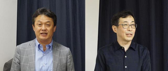 画像: ディーアンドエムホールディングス 代表取締役の中川圭史氏(左)と、サウンドマネージャーの山内慎一氏(右)