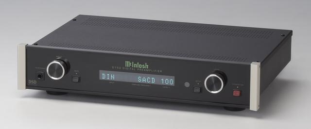 画像: デジタルプリアンプ マッキントッシュ D150 ¥400,000(税別) ●デジタル入力:RCA同軸、TOS光、USB、MCTデジタル ●デジタル入力サンプリングレート:192kHz/24bit(RCA同軸、TOS光)、SACD(MCTデジタル)、384kHz/32bit、 DSD128、DXD384(USB) ●寸法/重量:W445×H98×D357mm/6.1kg