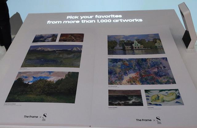 画像: 美術館テレビ「The Frame」。写真集もダウンロードできる