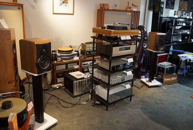 画像: 今回の試聴システム。CD再生時にはアキュフェーズのDP-75を使っていた