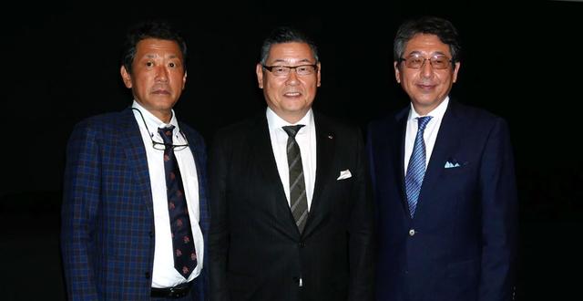 画像: 中央が松竹株式会社の代表取締役社長 迫本淳一氏で、右がドルビージャパン株式会社 代表取締役社長 大沢幸弘氏