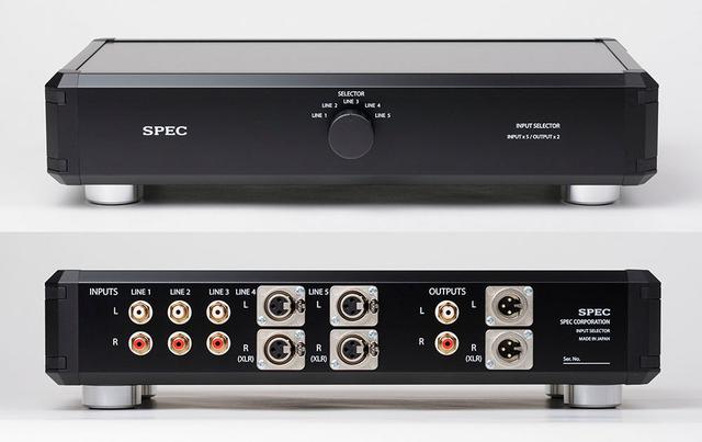 画像: スペックのラインセレクターブラックバージョン「H-SL55」が10月に発売。RCAとXLRの同時出力に対応し、価格は¥90,000
