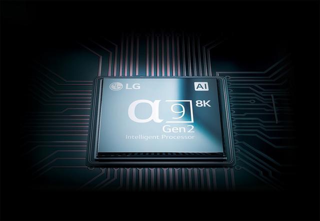 画像: 本機に搭載されたのは「α9 Gen2 Intelligent Processor 8K」。LGの4K有機ELテレビの最新モデルに搭載されたプロセッサーの後段にICを追加した構成となる。そのため、基本的なインターフェイスは既存モデルと同様
