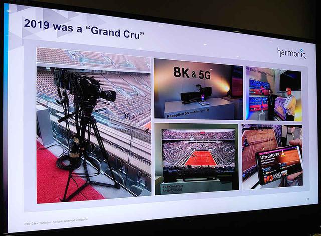 画像: 8K・5G配信の系統を写真で示す