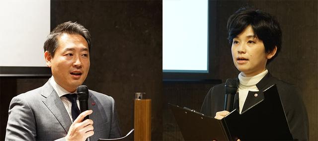 画像: LGエレクトロニクス・ジャパン(株)マーケティングチーム チーム長の金 東建氏(左)と、同マーケティングチームの芦野純子さん(右)