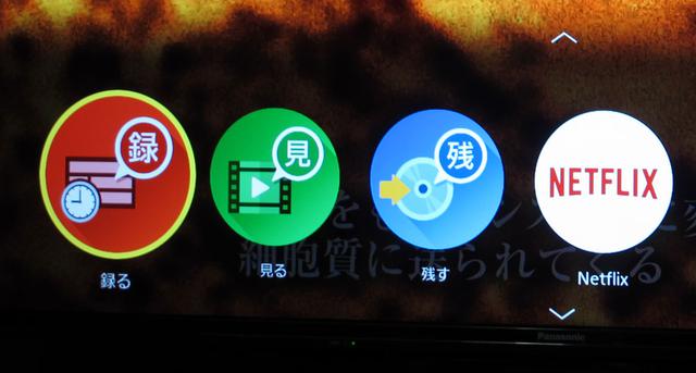 画像: 簡単メニューで表示されるアイコン。希望の操作のアイコンをクリックすると操作が実行できる
