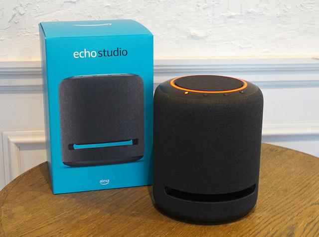 画像: 12月5日に発売された「Echo Studio」。Amazon Music HDのハイレゾ音源に加え、ドルビーアトモスや360Reality Audioのイマーシブ音源も再生できる