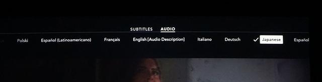 画像: 「Disney+」には吹き替え音声も多数準備されており、日本語5.1chも選択できた