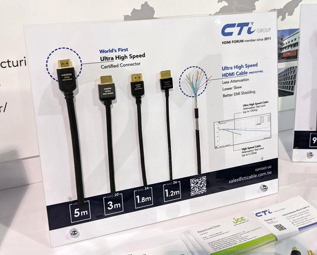 画像: 台湾のCTiJCEのHDMI2.1対応ケーブル