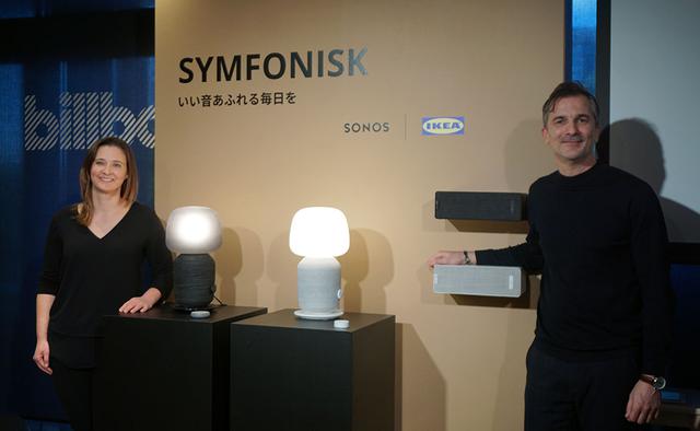 画像: IKEA of Sweden,IKEA Home Smart,Product Design Developerのステーバン・ベーギチさん(右)と、Sonos Senior Product Manegerのサラ・モリスさん(左)