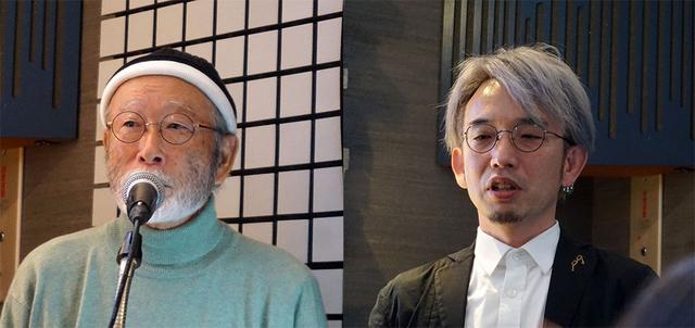 画像: UNAMAS Labelの代表Mick Sawaguchi氏と、音楽家・作曲家の江夏正晃氏