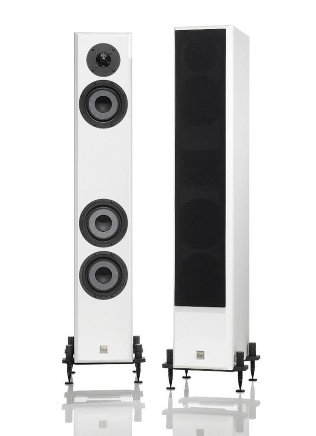 画像: ●型式:3ウェイ4スピーカー、バスレフ型 ●使用ユニット:28mmシルクドーム型トゥイーター、152mmコーン型ミッドレンジ、178mmコーン型ウーファー×2 ●感度:89dB/2.83V/m ●インピーダンス:4Ω ●再生周波数帯域:33Hz〜23kHz ●クロスオーバー周波数:180Hz、2.8kHz(6dB/oct) ●寸法/質量:W260×H1,095×D330mm(スパイクスタンド含む)/26kg ※カラリング:Rosewood、Cherry、Piano Black、Piano White
