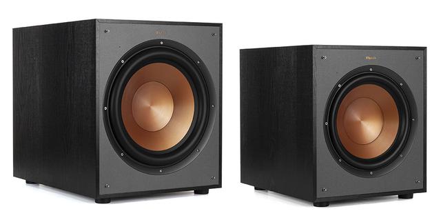 画像: 左から、サブウーファーの「R-100SW」と「R-120SW」