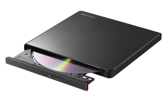 画像: ブラビアやアクオスにつないで市販DVDを再生できる。バッファローから、ポータブルDVDドライブ「ラクみる DPV-PLAU2-BKA」が4月下旬に発売