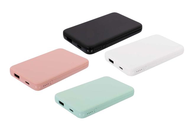 画像: モバイルバッテリー「OWL-LPB5012」。4色をラインナップ