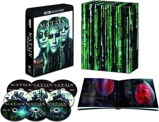 画像: 『4K ULTRA HD【初回限定生産】マトリックス トリロジー 日本語吹替音声追加収録版<4K ULTRA HD&HDデジタル・リマスター ブルーレイ>(9枚組/豪華ボックス&ブックレット付)』¥20,000(税別)