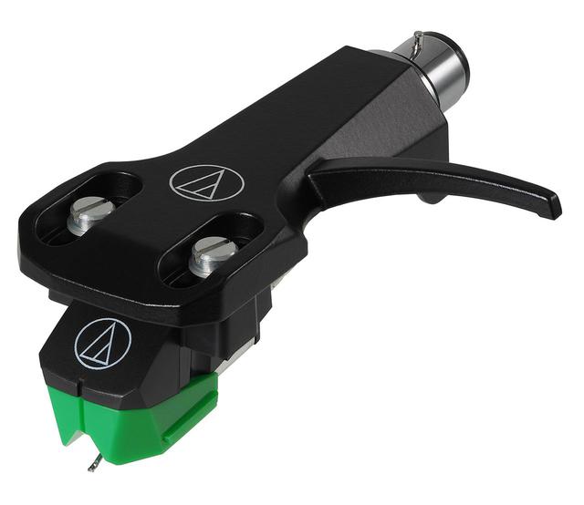 画像: AT-VM95Eを同時発売のヘッドシェルAT-HS6(¥4,800)に取り付けたAT-VM95E/H(¥12,400)も登場。