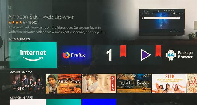 画像: まずはFire TV Stick 4Kにアマゾンのブラウジング用アプリ「Amazon Silk」をインストール