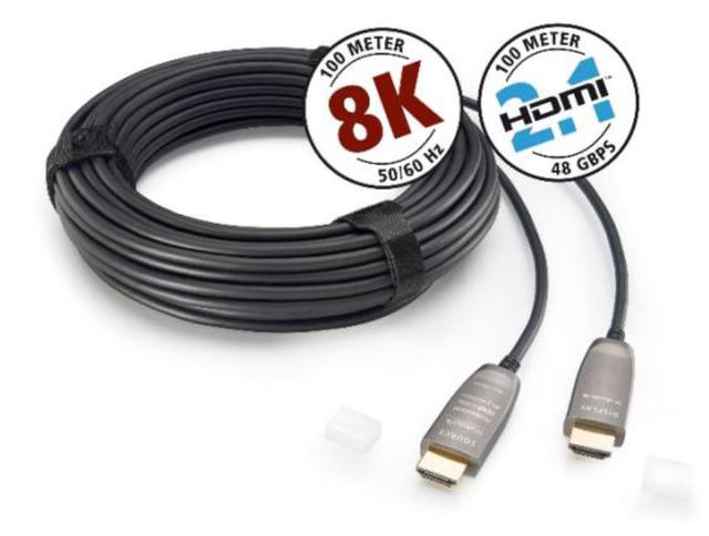 画像: 8K/60pの伝送が可能なインアクースティックの「HDMI 2.1 OPTICAL FIBER CABLE」光ファイバーHDMIケーブルが8月7日に発売。最長100mまでラインナップしている