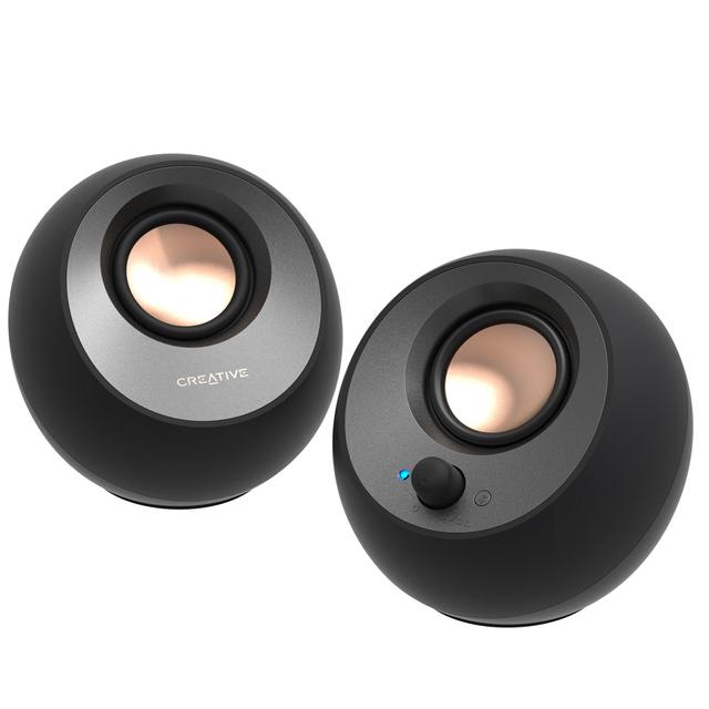 画像: クリエイティブメディア、USBパワードスピーカー「Creative Pebble V3」を発売。USBオーディオとBluetooth接続に対応!